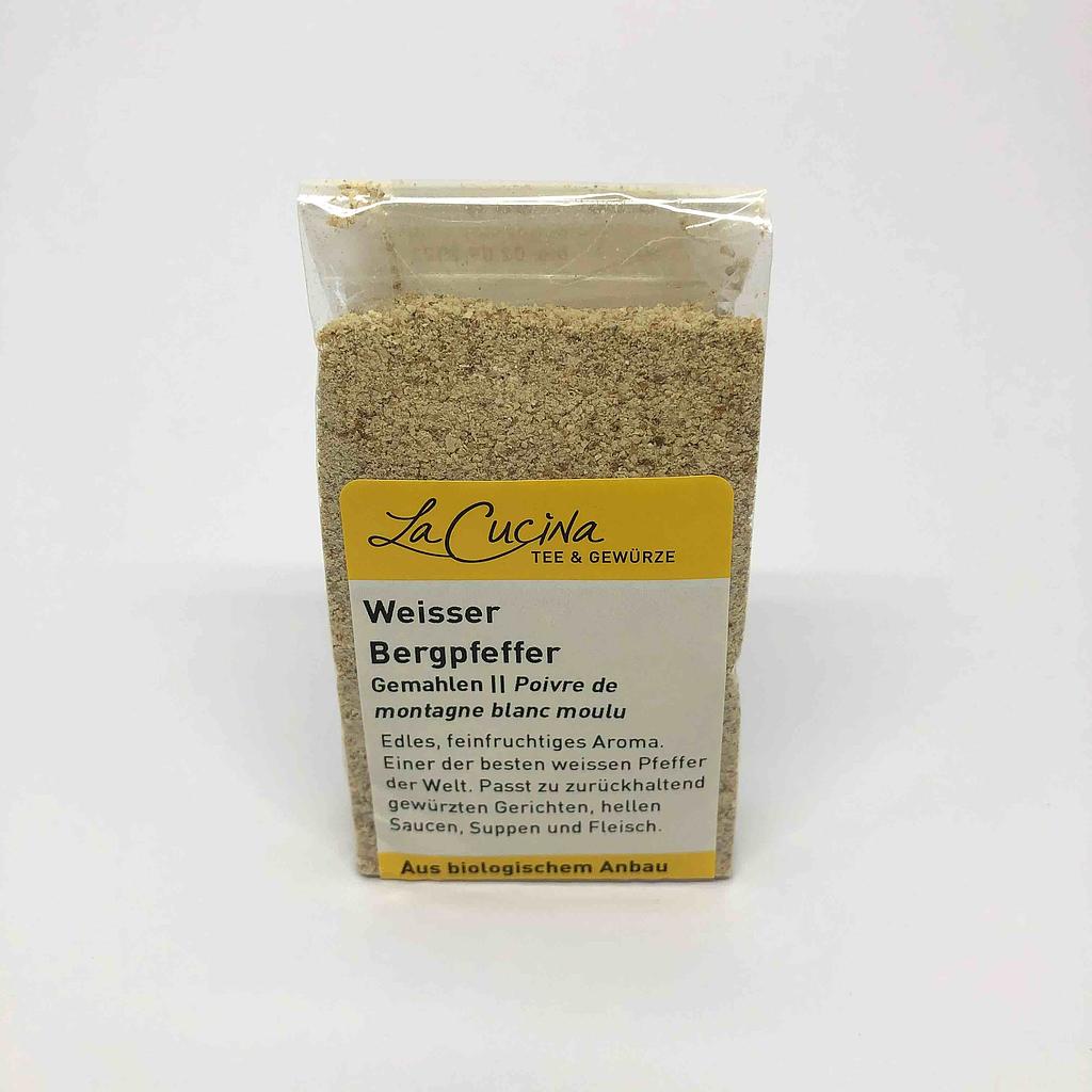 Weisser Bergpfeffer BIO Gemahlen - 50g