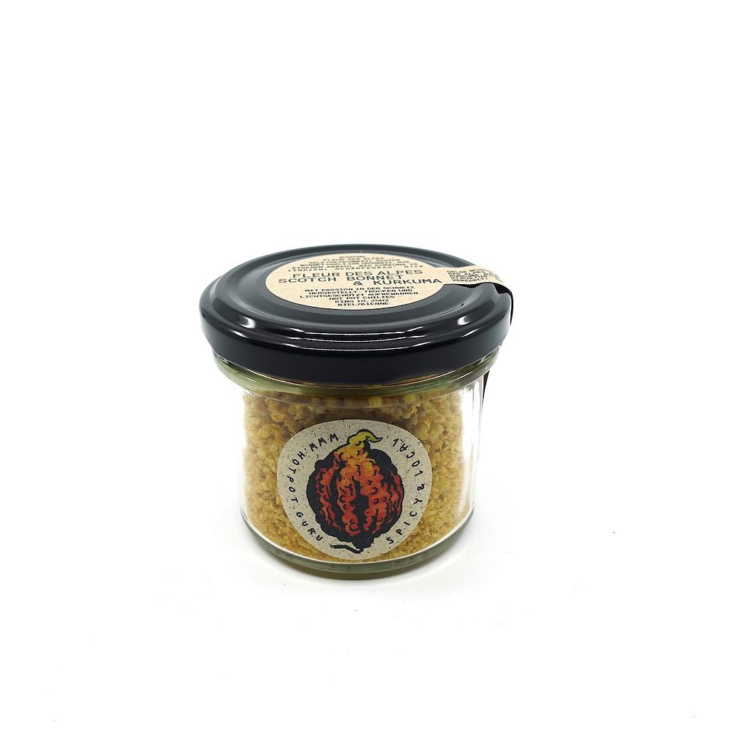 [A14352] Fleur des Alpes Scotch Bonnet & Kurkuma HOT POT - Glas