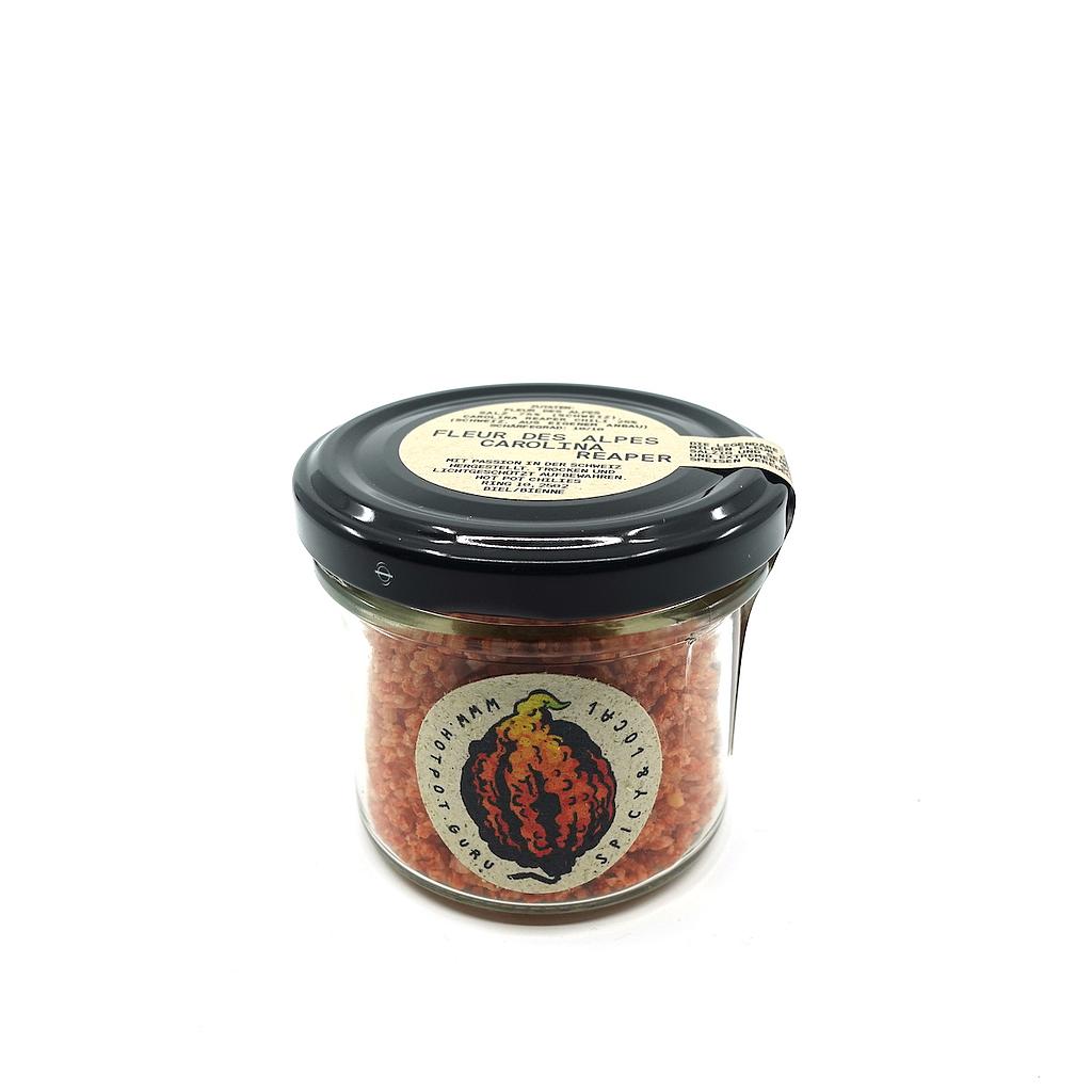 [A14353] Fleur des Alpes Carolina Reaper HOT POT - Glas